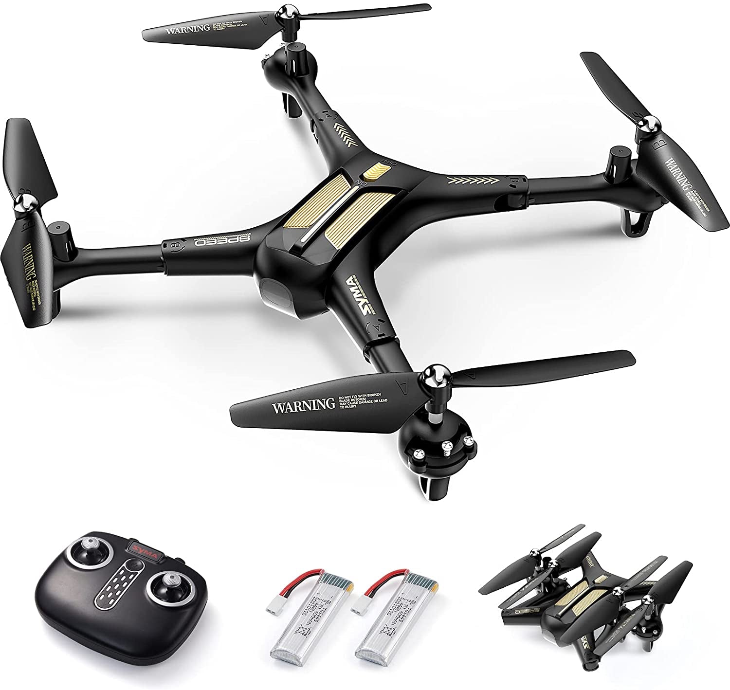 X600 Foldable Drone with Altitude Hold and Headless Mode for Adults without Camera, RC Quadcopter with One-Key Start, Speed Adjustment and 3D Flip for Kids Beginners, Easy to Fly