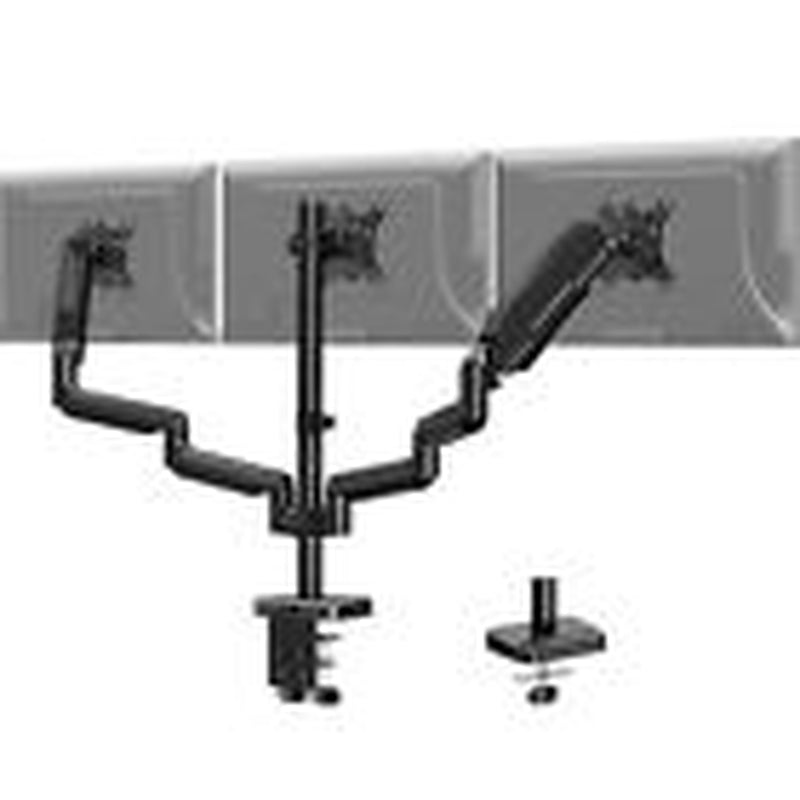 MOUNTPRO Triple Monitor Desk Mount - Articulating Gas Spring Monitor Arm,